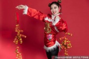 民俗霓裳舞新春 篮球宝贝赛场绽放中国风