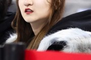 京城冬日的一抹暖色：五棵松美女球迷点燃赛场激情